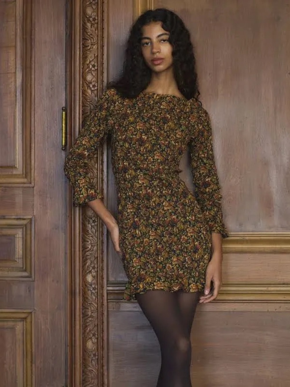 DOEN CECILLIA DRESS -- NOIR RÊVE DES JARDINS NWT!